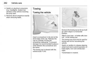 Opel-Zafira-C-Tourer-owners-manual page 264 min