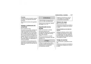 Opel-Zafira-C-Tourer-manual-del-propietario page 119 min