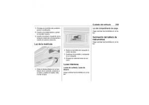 Opel-Zafira-C-Tourer-manual-del-propietario page 261 min