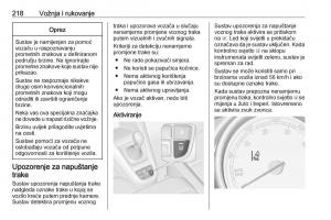 Opel-Zafira-C-Tourer-vlasnicko-uputstvo page 220 min