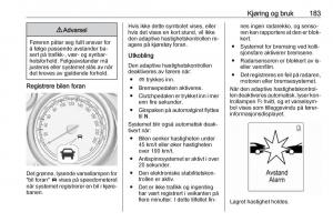 manual--Opel-Zafira-C-Tourer-bruksanvisningen page 185 min