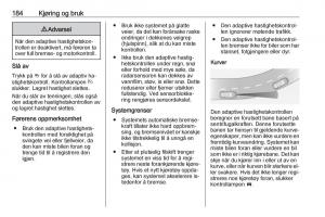 manual--Opel-Zafira-C-Tourer-bruksanvisningen page 186 min