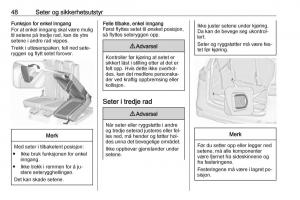 manual--Opel-Zafira-C-Tourer-bruksanvisningen page 50 min