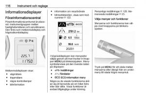 Opel-Zafira-C-Tourer-instruktionsbok page 118 min