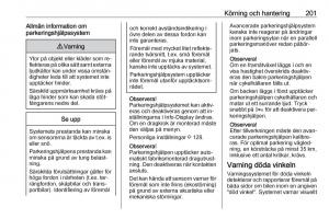 Opel-Zafira-C-Tourer-instruktionsbok page 203 min