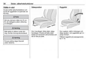 Opel-Zafira-C-Tourer-instruktionsbok page 40 min