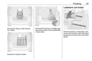 Opel-Zafira-C-Tourer-instruktionsbok page 89 min