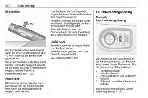 Opel-Zafira-C-FL-Handbuch page 142 min