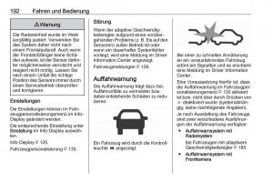 Opel-Zafira-C-FL-Handbuch page 194 min