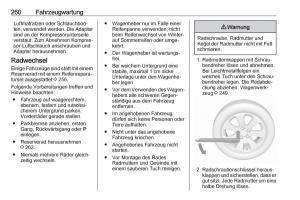 Opel-Zafira-C-FL-Handbuch page 262 min