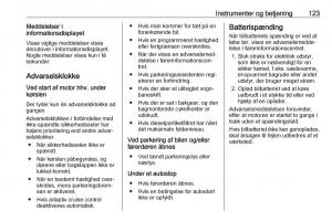 Opel-Zafira-C-FL-Bilens-instruktionsbog page 125 min