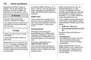 Opel-Zafira-C-FL-Bilens-instruktionsbog page 160 min