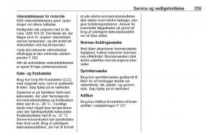 Opel-Zafira-C-FL-Bilens-instruktionsbog page 261 min