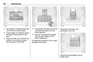 Opel-Zafira-C-FL-Bilens-instruktionsbog page 88 min