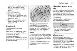 Opel-Zafira-C-FL-owners-manual page 243 min