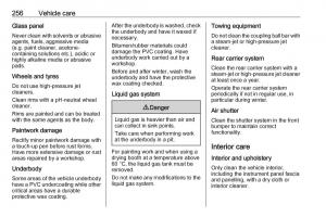 Opel-Zafira-C-FL-owners-manual page 258 min