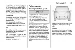 manual--Opel-Zafira-C-FL-bruksanvisningen page 187 min