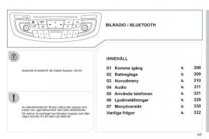 Peugeot-508-instruktionsbok page 309 min