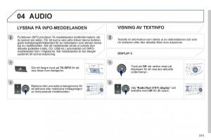 Peugeot-508-instruktionsbok page 315 min