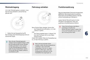 Peugeot-Traveller-Handbuch page 215 min