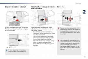 Peugeot-Traveller-instruktionsbok page 75 min