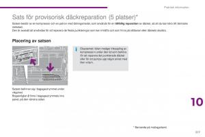 Peugeot-5008-instruktionsbok page 219 min