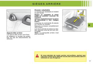 Citroen-C3-Pluriel-manuel-du-proprietaire page 81 min