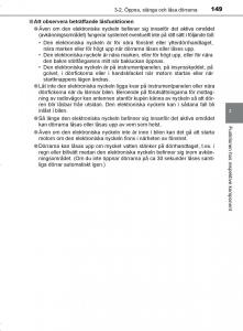 Toyota-C-HR-instruktionsbok page 149 min