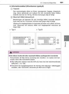 Toyota-C-HR-instruktionsbok page 191 min