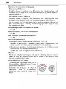 Toyota-C-HR-instruktionsbok page 206 min