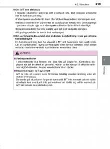 Toyota-C-HR-instruktionsbok page 219 min