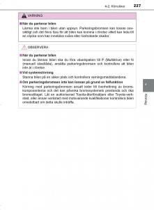 Toyota-C-HR-instruktionsbok page 227 min