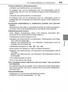 Toyota-C-HR-instruktionsbok page 235 min