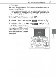 Toyota-C-HR-instruktionsbok page 267 min