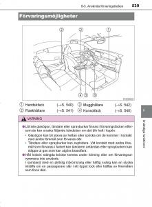 Toyota-C-HR-instruktionsbok page 539 min