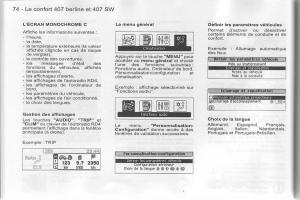 Peugeot-407-manuel-du-proprietaire page 75 min