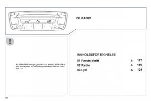 Peugeot-107-bruksanvisningen page 118 min