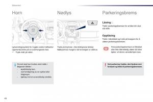 Peugeot-107-bruksanvisningen page 50 min