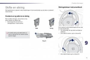 Peugeot-107-bruksanvisningen page 73 min