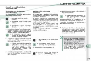 Peugeot-4007-Kezelesi-utmutato page 217 min