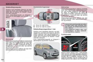 Peugeot-4007-bruksanvisningen page 112 min