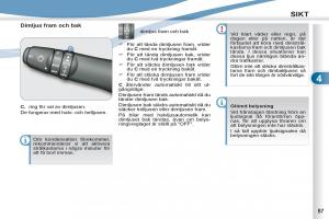 Peugeot-4007-instruktionsbok page 89 min