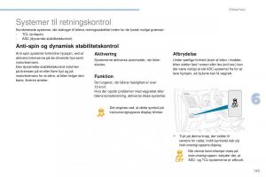 Peugeot-4008-Bilens-instruktionsbog page 147 min