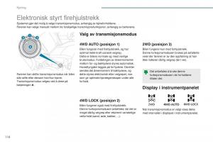 Peugeot-4008-bruksanvisningen page 120 min