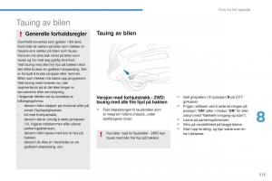 Peugeot-4008-bruksanvisningen page 217 min