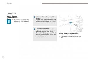 Peugeot-4008-bruksanvisningen page 56 min