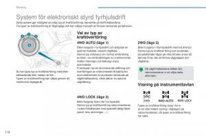 Peugeot-4008-instruktionsbok page 120 min