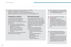 Peugeot-4008-instruktionsbok page 216 min