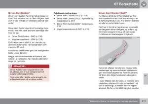 Volvo-XC60-I-1-FL-Bilens-instruktionsbog page 217 min