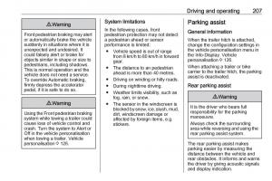 Opel-Insignia-B-owners-manual page 209 min